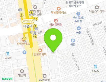14 Sujeong-ro 74beon-gil, Sujeong-gu, Seongnam-si, Gyeonggi-do, Republic of Korea Map