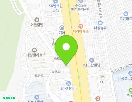 1183 Seongnam-daero, Sujeong-gu, Seongnam-si, Gyeonggi-do, Republic of Korea Map