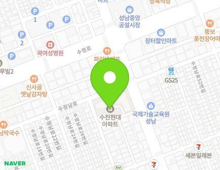 4 Jeil-ro 147beon-gil, Sujeong-gu, Seongnam-si, Gyeonggi-do, Republic of Korea Map