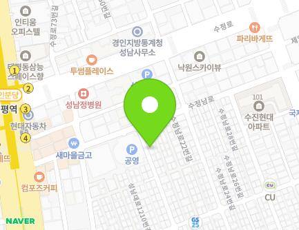 3 Sujeongnam-ro 16beon-gil, Sujeong-gu, Seongnam-si, Gyeonggi-do, Republic of Korea Map