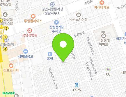 8 Sujeongnam-ro 18beon-gil, Sujeong-gu, Seongnam-si, Gyeonggi-do, Republic of Korea Map