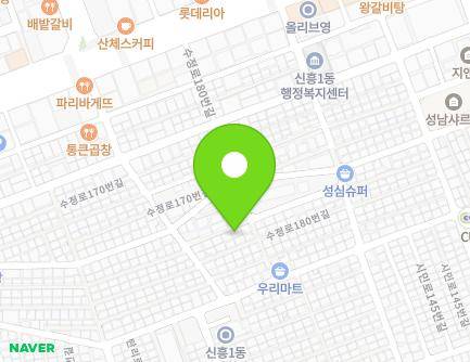19-10 Sujeong-ro 170beon-gil, Sujeong-gu, Seongnam-si, Gyeonggi-do, Republic of Korea Map