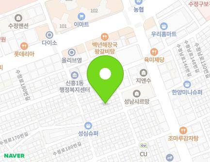 15-11 Sujeong-ro 188beon-gil, Sujeong-gu, Seongnam-si, Gyeonggi-do, Republic of Korea Map