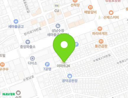 89 Sujeongnam-ro, Sujeong-gu, Seongnam-si, Gyeonggi-do, Republic of Korea Map