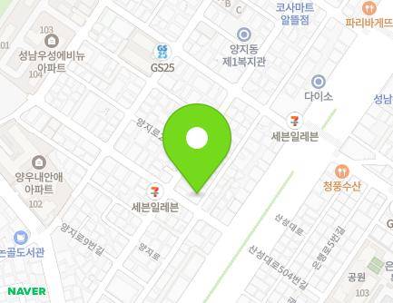 6 Sanseong-daero 503beon-gil, Sujeong-gu, Seongnam-si, Gyeonggi-do, Republic of Korea Map