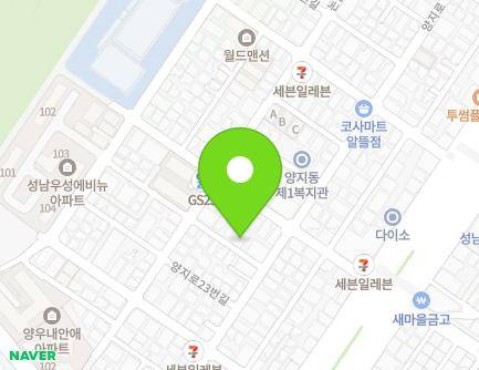 4 Yangji-ro 27beon-gil, Sujeong-gu, Seongnam-si, Gyeonggi-do, Republic of Korea Map