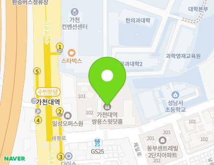 9 Taepyeong-ro, Sujeong-gu, Seongnam-si, Gyeonggi-do, Republic of Korea Map