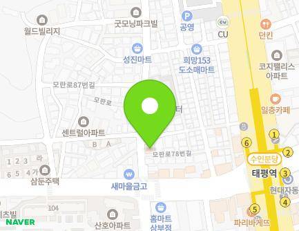 78 Moran-ro, Sujeong-gu, Seongnam-si, Gyeonggi-do, Republic of Korea Map