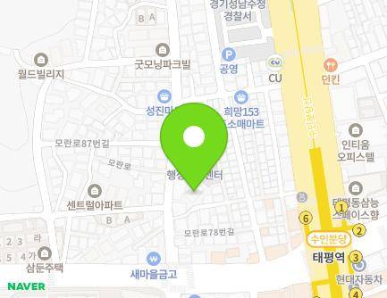 12-1 Seongnam-daero 1237beon-gil, Sujeong-gu, Seongnam-si, Gyeonggi-do, Republic of Korea Map