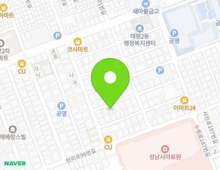 15-8 Nammun-ro 94beon-gil, Sujeong-gu, Seongnam-si, Gyeonggi-do, Republic of Korea Map