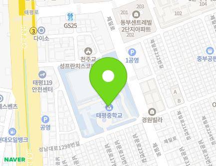 223 Jeil-ro, Sujeong-gu, Seongnam-si, Gyeonggi-do, Republic of Korea Map