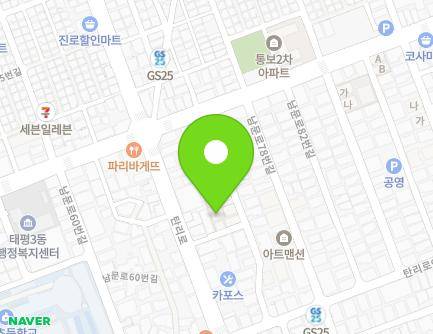 10-3 Nammun-ro 74beon-gil, Sujeong-gu, Seongnam-si, Gyeonggi-do, Republic of Korea Map