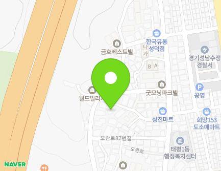 11 Moran-ro 89beon-gil, Sujeong-gu, Seongnam-si, Gyeonggi-do, Republic of Korea Map