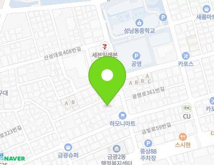 13-5 Gwangmyeong-ro 347beon-gil, Jungwon-gu, Seongnam-si, Gyeonggi-do, Republic of Korea Map