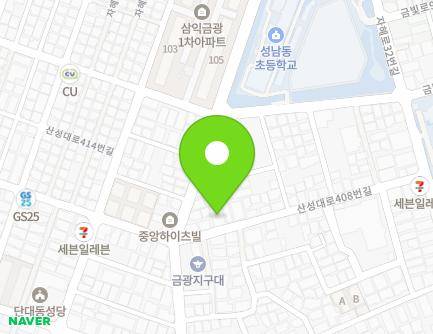 29 Sanseong-daero 408beon-gil, Jungwon-gu, Seongnam-si, Gyeonggi-do, Republic of Korea Map
