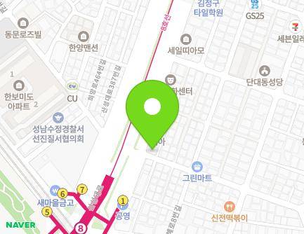 3 Sanseong-daero 382beon-gil, Jungwon-gu, Seongnam-si, Gyeonggi-do, Republic of Korea Map