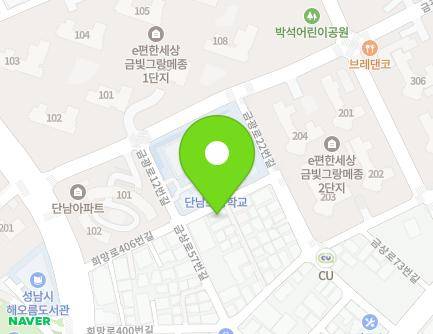 16 Huimang-ro 406beon-gil, Jungwon-gu, Seongnam-si, Gyeonggi-do, Republic of Korea Map