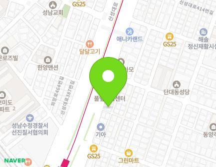 3 Sanseong-daero 390beon-gil, Jungwon-gu, Seongnam-si, Gyeonggi-do, Republic of Korea Map