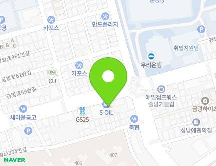 368 Gwangmyeong-ro, Jungwon-gu, Seongnam-si, Gyeonggi-do, Republic of Korea Map