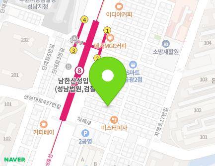 6 Sanseong-daero 442beon-gil, Jungwon-gu, Seongnam-si, Gyeonggi-do, Republic of Korea Map
