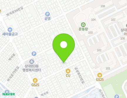 12-19 Bakseok-ro 80beon-gil, Jungwon-gu, Seongnam-si, Gyeonggi-do, Republic of Korea Map