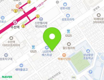 107-6 Wonteo-ro, Jungwon-gu, Seongnam-si, Gyeonggi-do, Republic of Korea Map
