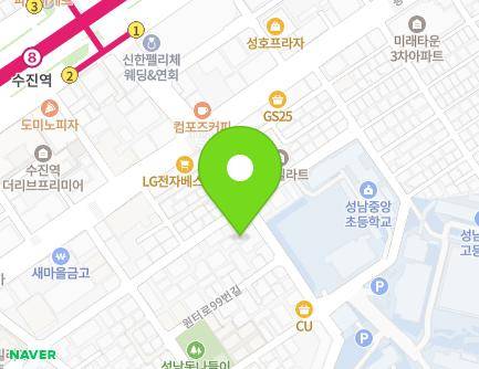 103 Wonteo-ro, Jungwon-gu, Seongnam-si, Gyeonggi-do, Republic of Korea Map