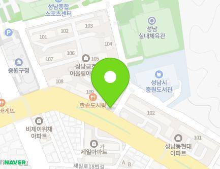183 Dunchon-daero, Jungwon-gu, Seongnam-si, Gyeonggi-do, Republic of Korea Map