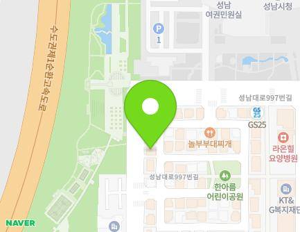 27-16 Seongnam-daero 997beon-gil, Jungwon-gu, Seongnam-si, Gyeonggi-do, Republic of Korea Map