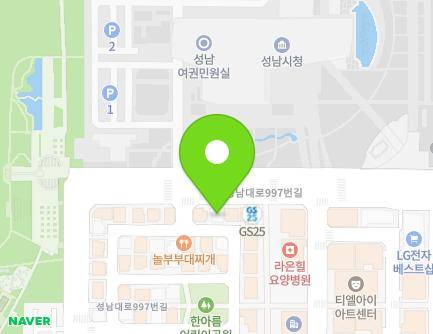25-3 Seongnam-daero 997beon-gil, Jungwon-gu, Seongnam-si, Gyeonggi-do, Republic of Korea Map