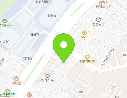 20-1 Euni-ro 5beon-gil, Jungwon-gu, Seongnam-si, Gyeonggi-do, Republic of Korea Map