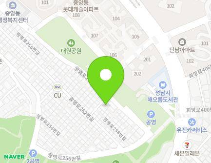 53-20 Gwangmyeong-ro 256beon-gil, Jungwon-gu, Seongnam-si, Gyeonggi-do, Republic of Korea Map