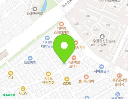 91-3 Gyeongsu-daero 54beon-gil, Gwonseon-gu, Suwon-si, Gyeonggi-do, Republic of Korea Map