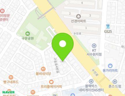 17 Guun-ro 4beon-gil, Gwonseon-gu, Suwon-si, Gyeonggi-do, Republic of Korea Map