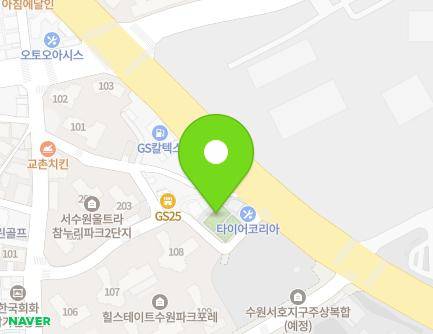 22-8 Suin-ro 161beon-gil, Gwonseon-gu, Suwon-si, Gyeonggi-do, Republic of Korea Map
