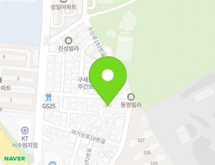24 Yeogisan-ro 16beon-gil, Gwonseon-gu, Suwon-si, Gyeonggi-do, Republic of Korea Map