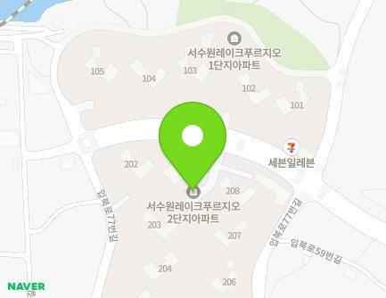 61 Ipbuk-ro 77beon-gil, Gwonseon-gu, Suwon-si, Gyeonggi-do, Republic of Korea Map