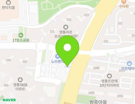 136 Yeongtong-ro 200beon-gil, Yeongtong-gu, Suwon-si, Gyeonggi-do, Republic of Korea Map