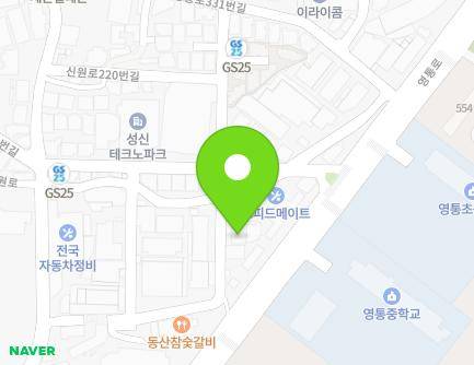 42 Sinwon-ro 198beon-gil, Yeongtong-gu, Suwon-si, Gyeonggi-do, Republic of Korea Map