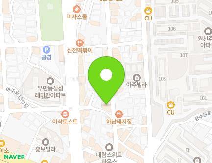 72-6 World cup-ro 193beon-gil, Yeongtong-gu, Suwon-si, Gyeonggi-do, Republic of Korea Map