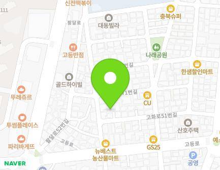 38-3 Gohwa-ro 51beon-gil, Paldal-gu, Suwon-si, Gyeonggi-do, Republic of Korea Map