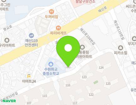 25 Hyowon-ro 55beon-gil, Paldal-gu, Suwon-si, Gyeonggi-do, Republic of Korea Map