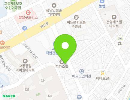 28-2 Maesan-ro 116beon-gil, Paldal-gu, Suwon-si, Gyeonggi-do, Republic of Korea Map