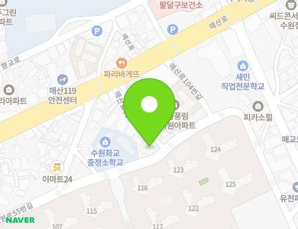 27-1 Hyowon-ro 55beon-gil, Paldal-gu, Suwon-si, Gyeonggi-do, Republic of Korea Map