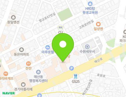 51 Maesan-ro, Paldal-gu, Suwon-si, Gyeonggi-do, Republic of Korea Map
