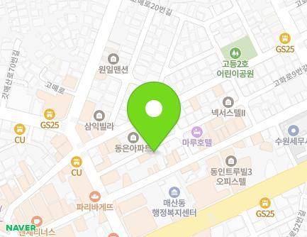 16 Ganmaesan-ro 52beon-gil, Paldal-gu, Suwon-si, Gyeonggi-do, Republic of Korea Map