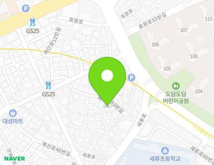36-14 Seryu-ro 83beon-gil, Paldal-gu, Suwon-si, Gyeonggi-do, Republic of Korea Map
