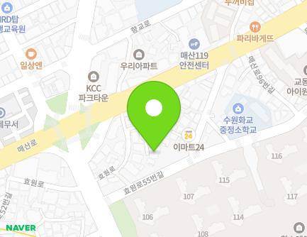 78-15 Maesan-ro, Paldal-gu, Suwon-si, Gyeonggi-do, Republic of Korea Map