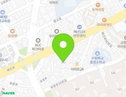 78-9 Maesan-ro, Paldal-gu, Suwon-si, Gyeonggi-do, Republic of Korea Map