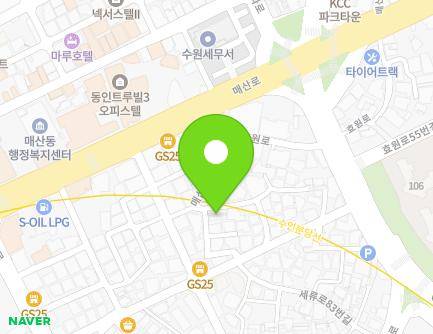 24-14 Hyowon-ro 60beon-gil, Paldal-gu, Suwon-si, Gyeonggi-do, Republic of Korea Map